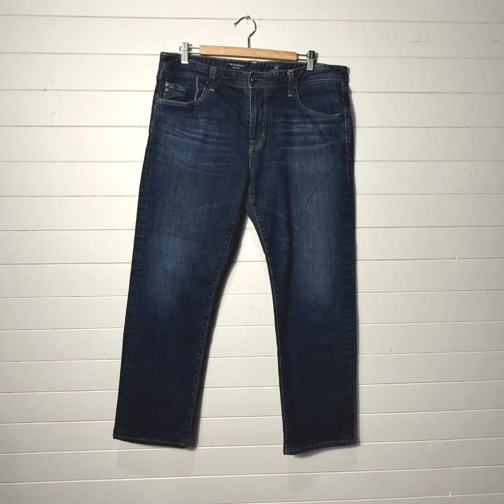 AG Adriano Goldschmied The Graduate Men's 36x29 Dark Wash Tailored‎ Leg Jeans